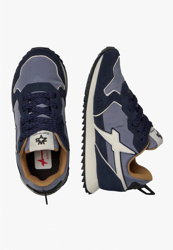 W6yz Sneakers in tessuto tecnico e suede Navy -JET-J Italy