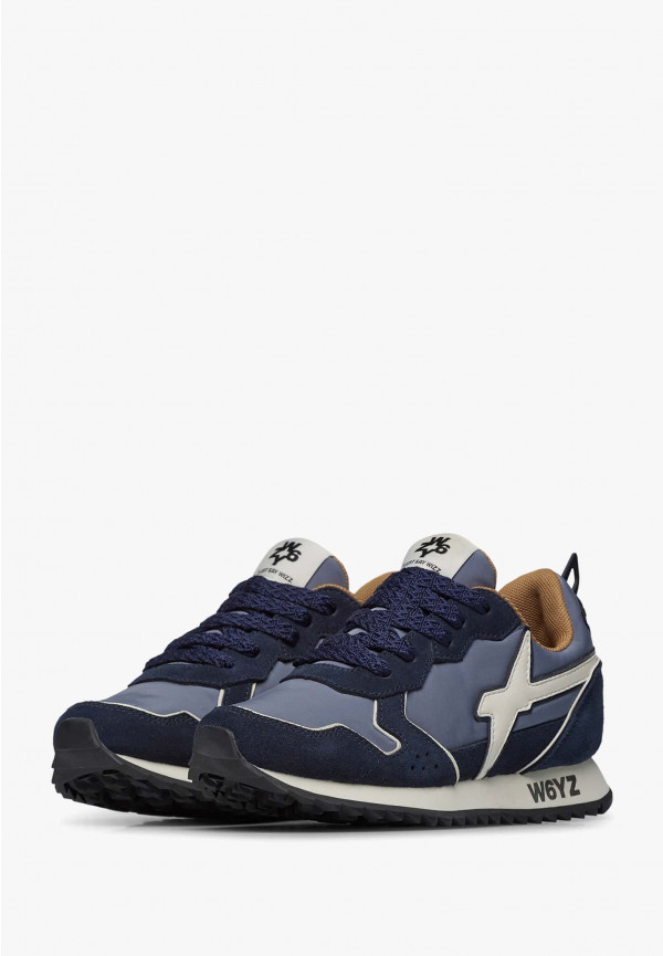 W6yz Sneakers in tessuto tecnico e suede Navy -JET-J Italy