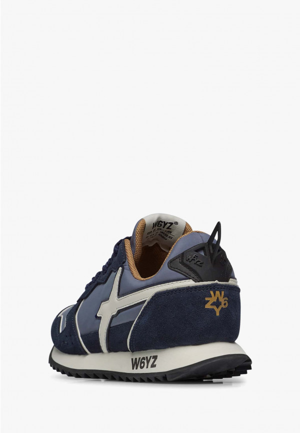 W6yz Sneakers in tessuto tecnico e suede Navy -JET-J Italy