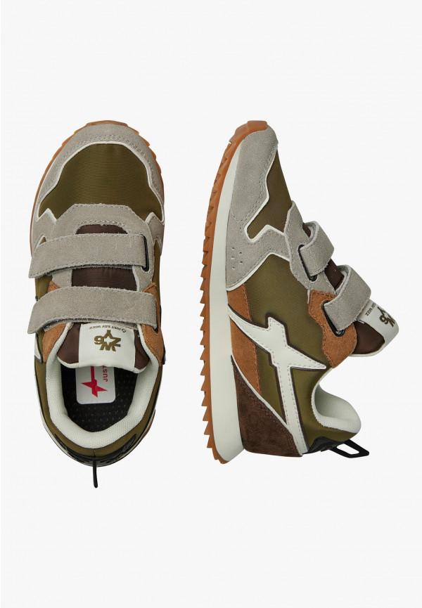 W6yz Sneakers in tessuto tecnico e suede Tortora -JET VL-J Italia