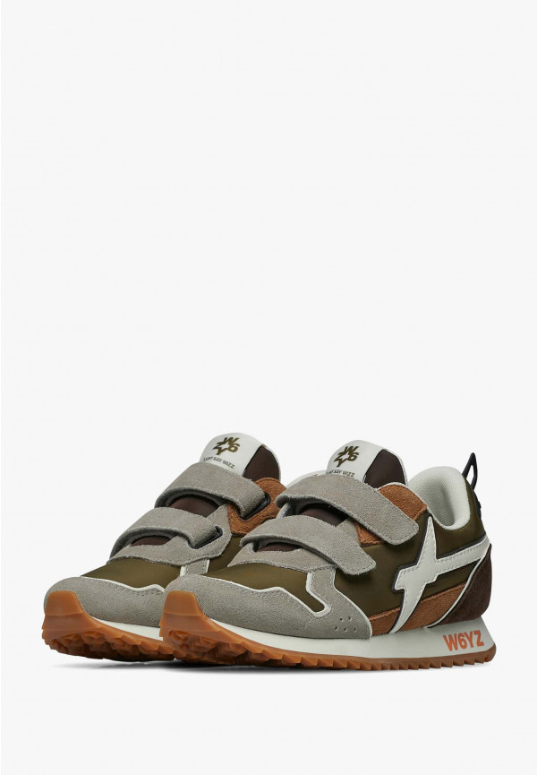 W6yz Sneakers in tessuto tecnico e suede Tortora -JET VL-J Italia