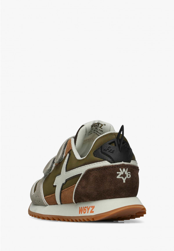 W6yz Sneakers in tessuto tecnico e suede Tortora -JET VL-J Italia