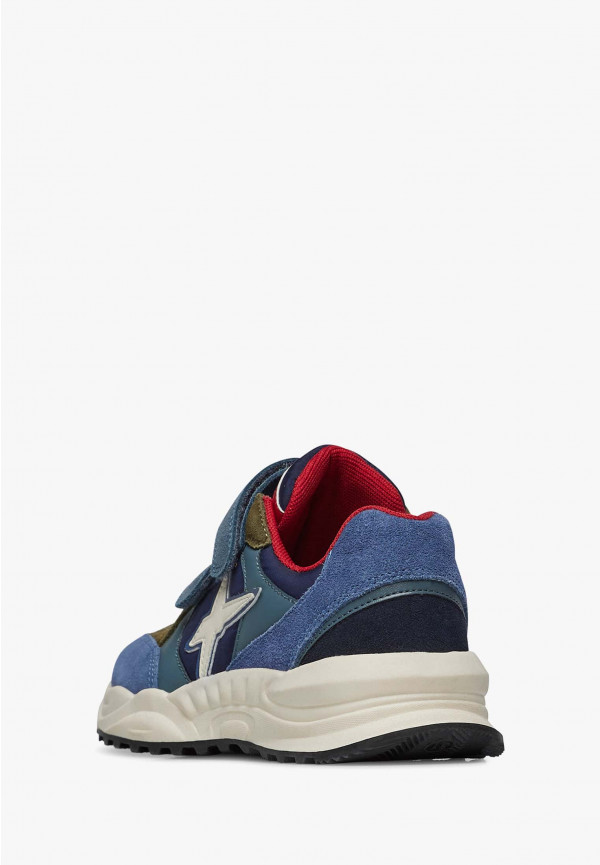 W6yz Sneakers in suede e tessuto tecnico Navy -CHEWINGUM JUNIOR VL Vendita