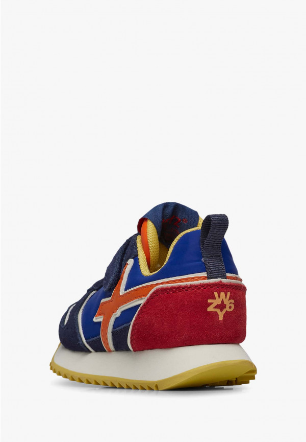 W6yz Sneakers in suede e tessuto tecnico Nero -JET-BABY Spedizione Gratuita