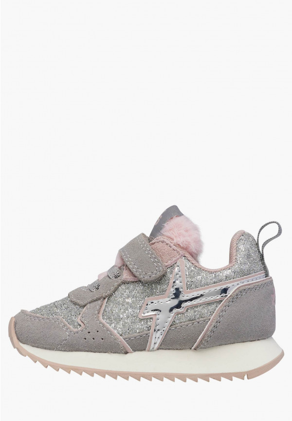 W6yz Sneaker in tessuto tecnico e suede Argento -JET-BABY Pezzi Unici