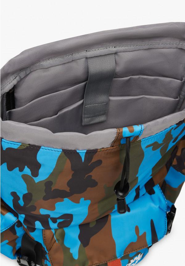 W6yz Zaino con stampa camouflage Azzurro -BOOST Qualità Garantita