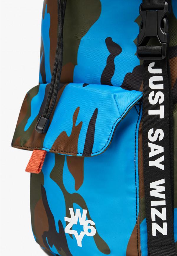 W6yz Zaino con stampa camouflage Azzurro -BOOST Qualità Garantita