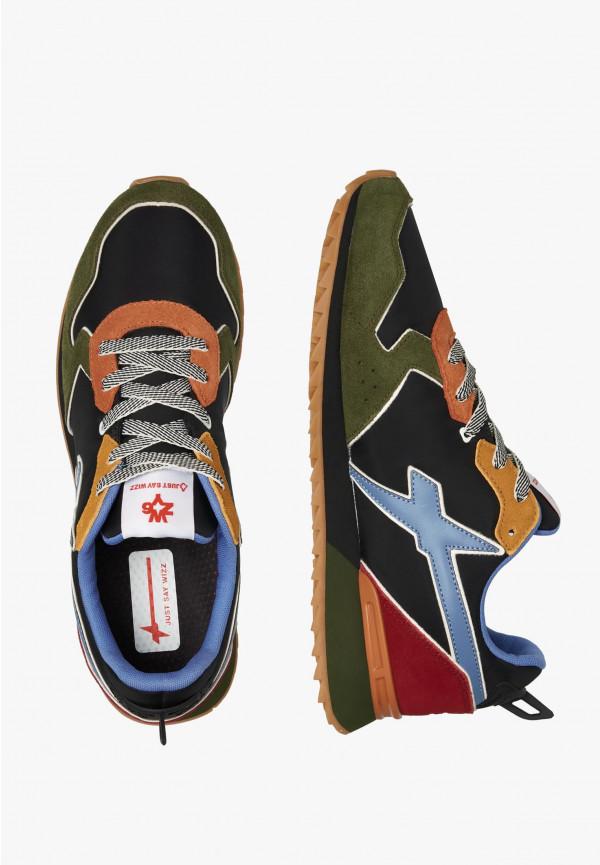 W6yz Sneakers in tessuto tecnico e suede Militare -JET-M Acquista Ora