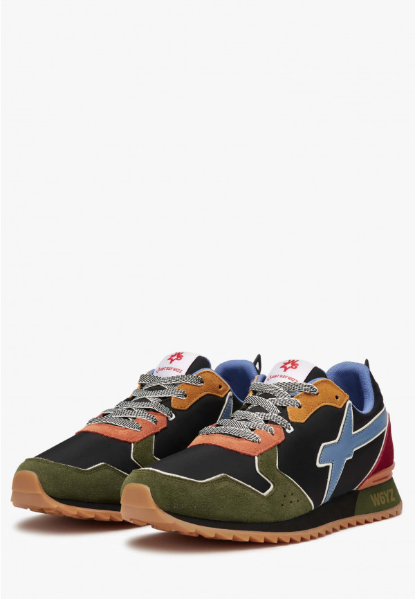 W6yz Sneakers in tessuto tecnico e suede Militare -JET-M Acquista Ora