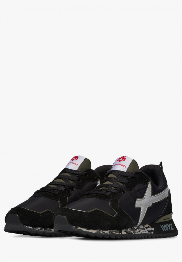 W6yz Sneakers in tessuto tecnico e suede Nero -JET-M Promozione Limitata