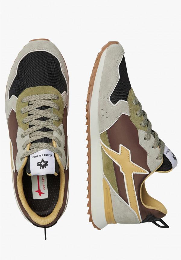 W6yz Sneakers in tessuto tecnico e suede Tortora -JET-M Sottocosto
