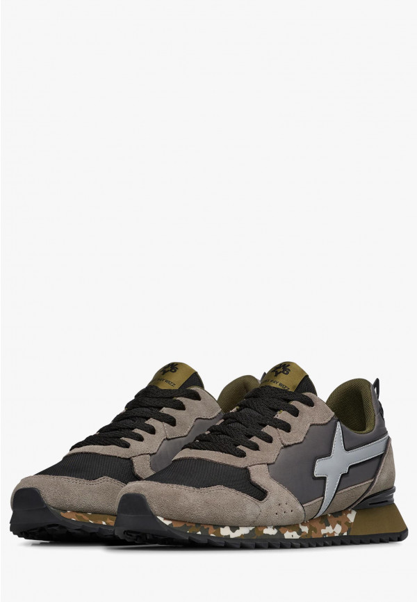 W6yz Sneakers in tessuto tecnico e suede Grigio-Nero -JET-M Convenienza