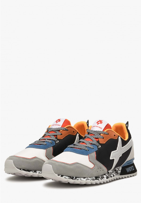 W6yz Sneakers in tessuto tecnico e suede Nero -JET-M Novità