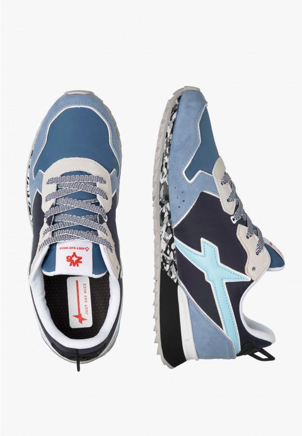 W6yz Sneakers in tessuto tecnico e suede Celeste -JET-M Hotsell