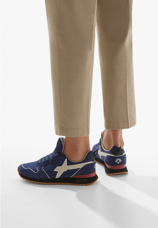 W6yz Sneakers in tessuto tecnico e suede Navy -JET-M Online