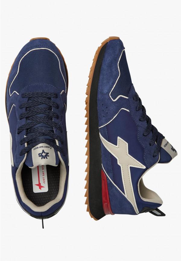 W6yz Sneakers in tessuto tecnico e suede Navy -JET-M Online