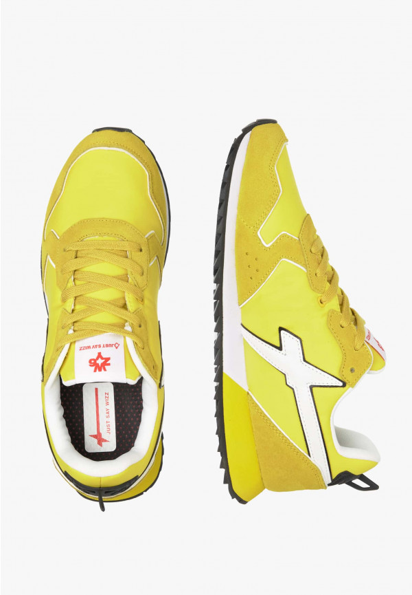 W6yz Sneakers in tessuto tecnico e suede Giallo -JET-M In Vendita