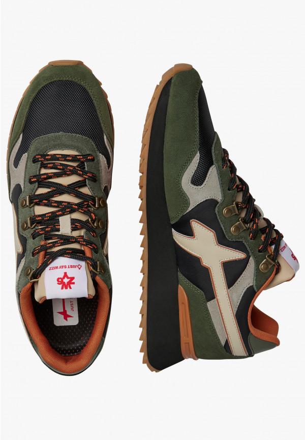 W6yz Sneakers in suede e tessuto tecnico Militare -YAK-M Vendita Economica