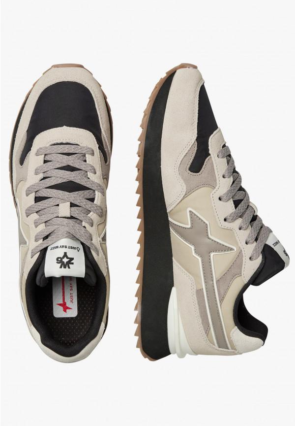 W6yz Sneakers in tessuto tecnico e suede Beige -YAK-M Saldi Di Fabbrica