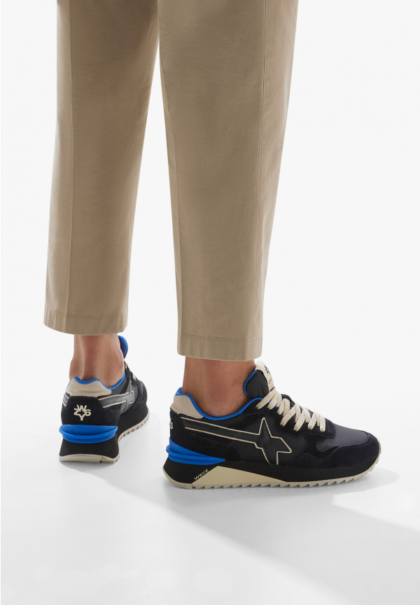 W6yz Sneakers in tessuto tecnico e suede Nero -YAK-M I Più Venduti