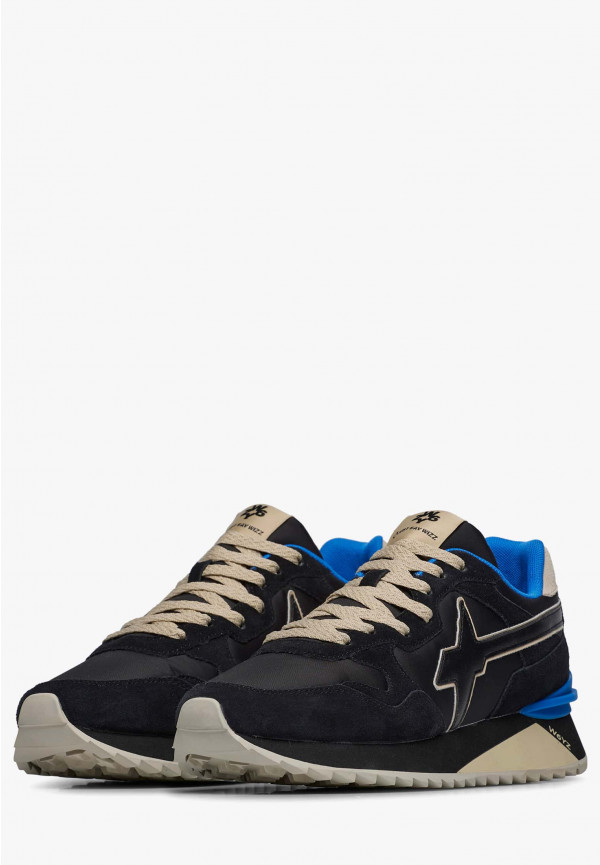 W6yz Sneakers in tessuto tecnico e suede Nero -YAK-M I Più Venduti