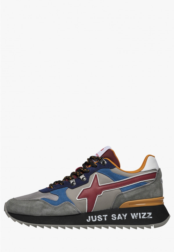 W6yz Sneakers in suede e tessuto tecnico Antracite -YAK-M Vendite Flash
