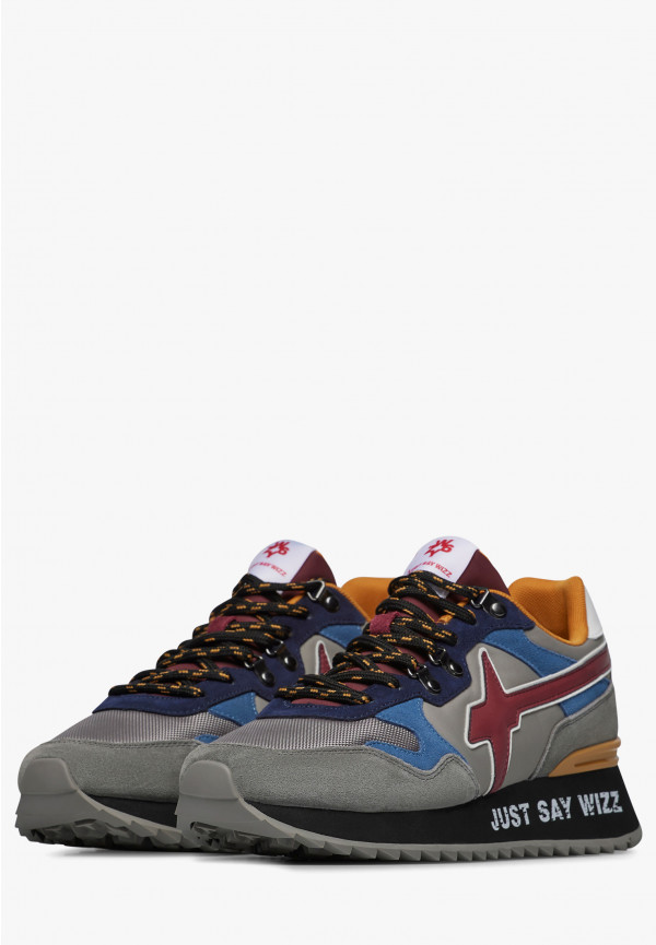W6yz Sneakers in suede e tessuto tecnico Antracite -YAK-M Vendite Flash