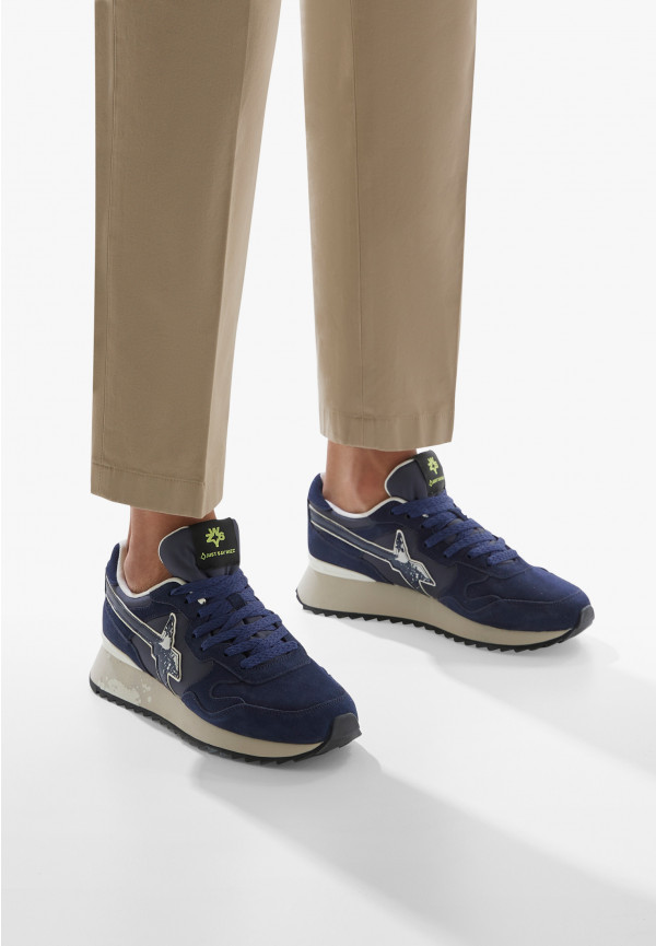 W6yz Sneakers in tessuto tecnico e suede Navy -YAK-M 2025