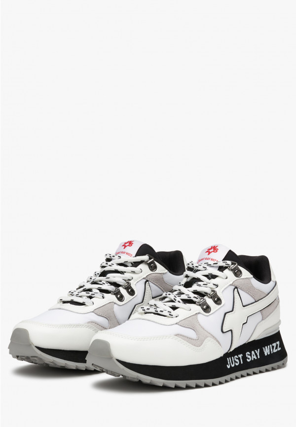 W6yz Sneakers in ecopelle e tessuto tecnico Bianco -YAK-M Nuovo