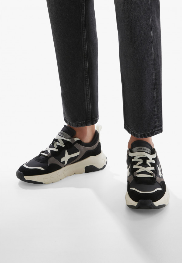 W6yz Sneakers in suede e tessuto tecnico Nero -NEXT-M Pezzi Unici