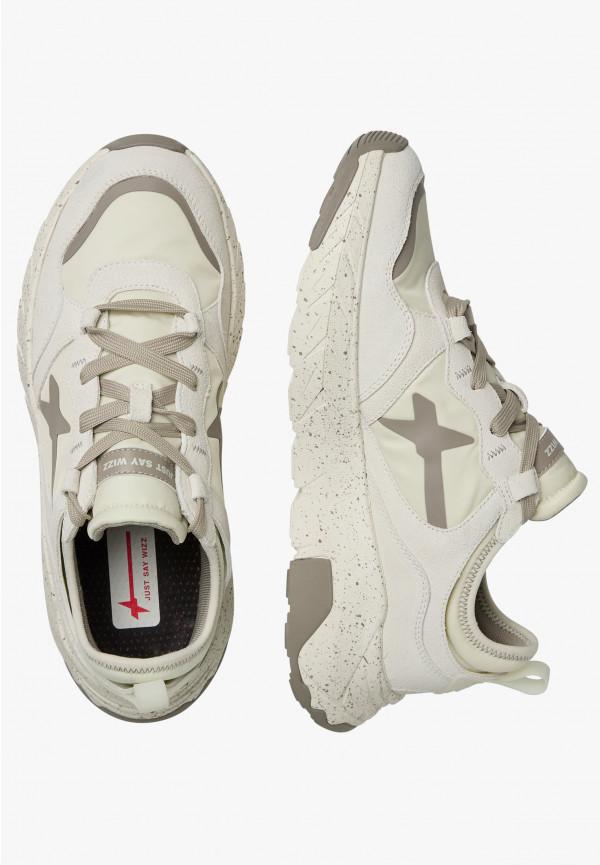 W6yz Sneakers in suede e tessuto tecnico Bianco panna -NEXT-M Qualità Garantita