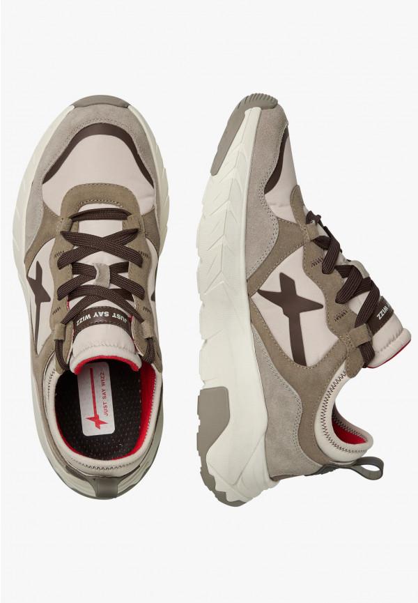 W6yz Sneakers in suede e tessuto tecnico Tortora -NEXT-M Negozi Online