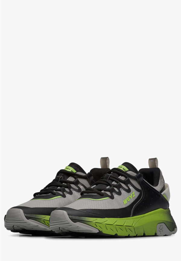 W6yz Sneakers in ecopelle e tessuto tecnico Grigio -WILL-M Consegna Veloce