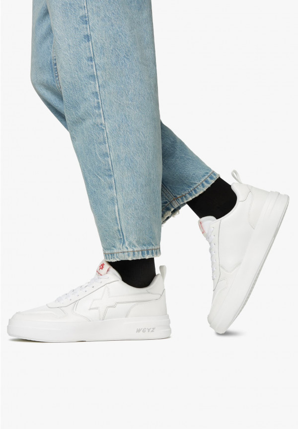 W6yz Sneakers in pelle Bianco -BOND-UNI Affare Del Giorno