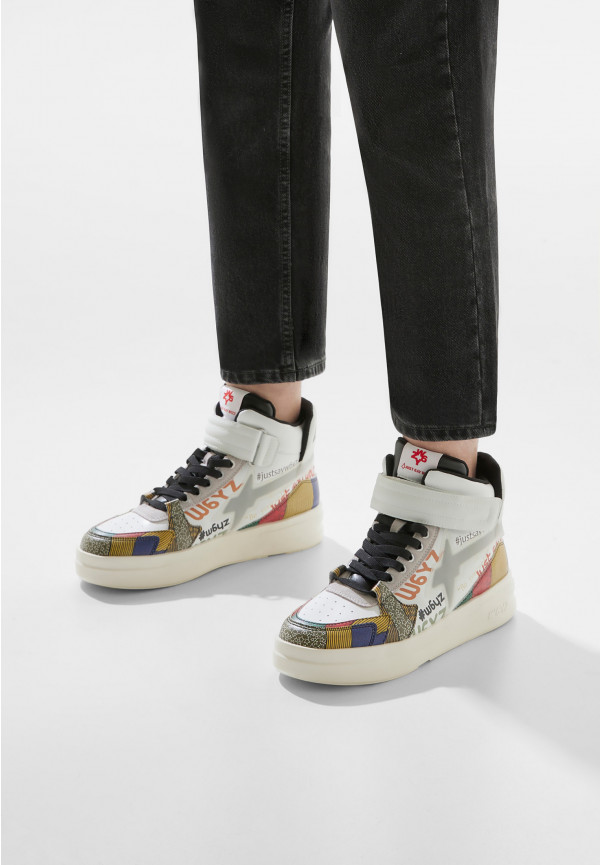 W6yz Sneakers alla caviglia in pelle Bianco -Q-UNI Prezzo Ridotto