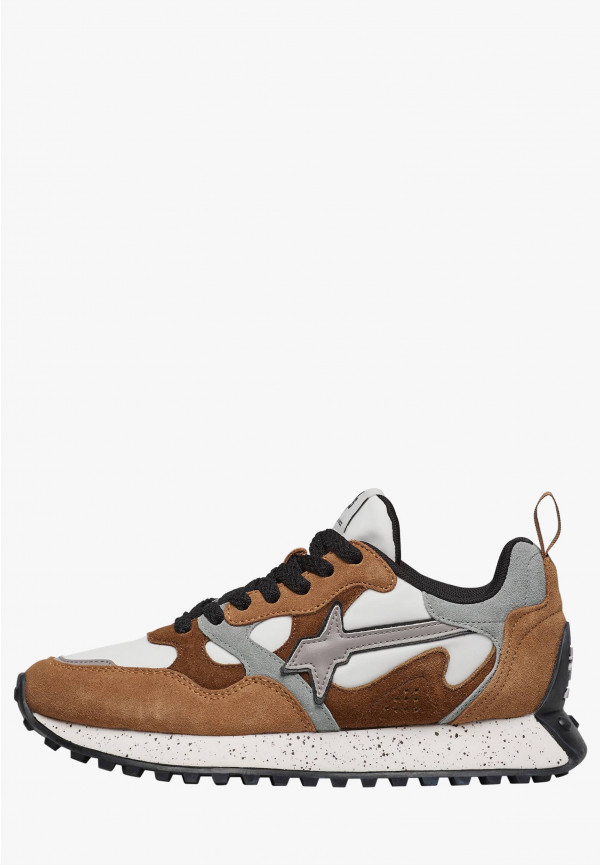 W6yz Sneakers in suede e tessuto tecnico Marrone -LOOP-W Convenienza