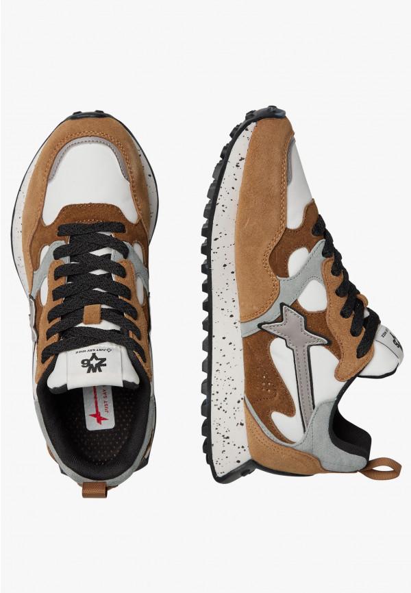 W6yz Sneakers in suede e tessuto tecnico Marrone -LOOP-W Convenienza
