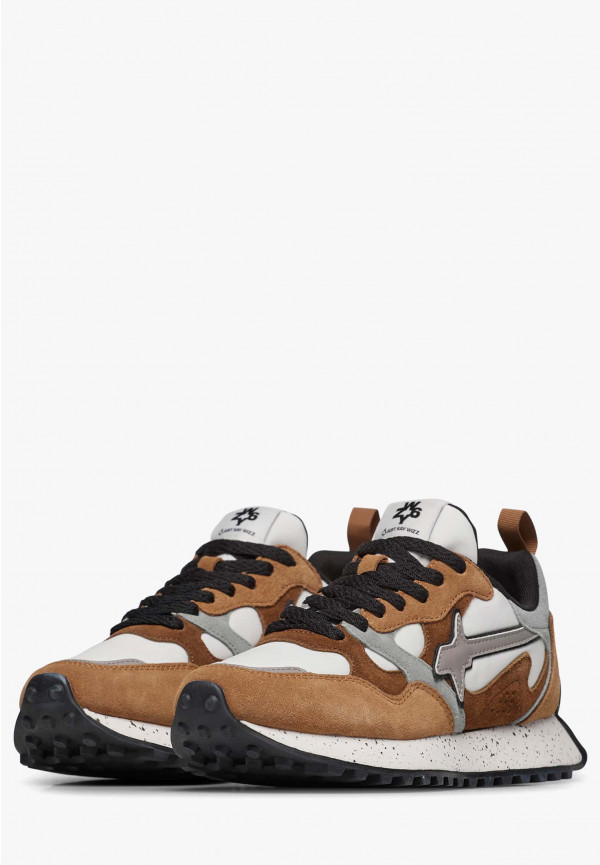 W6yz Sneakers in suede e tessuto tecnico Marrone -LOOP-W Convenienza