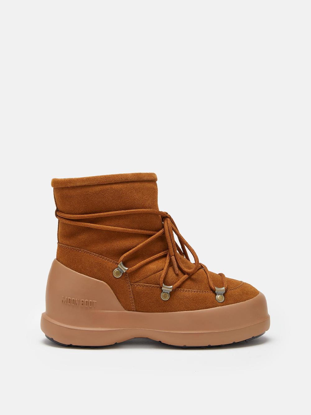 Moon Boot STIVALE LUNA COGNAC IN PELLE SCAMOSCIATA