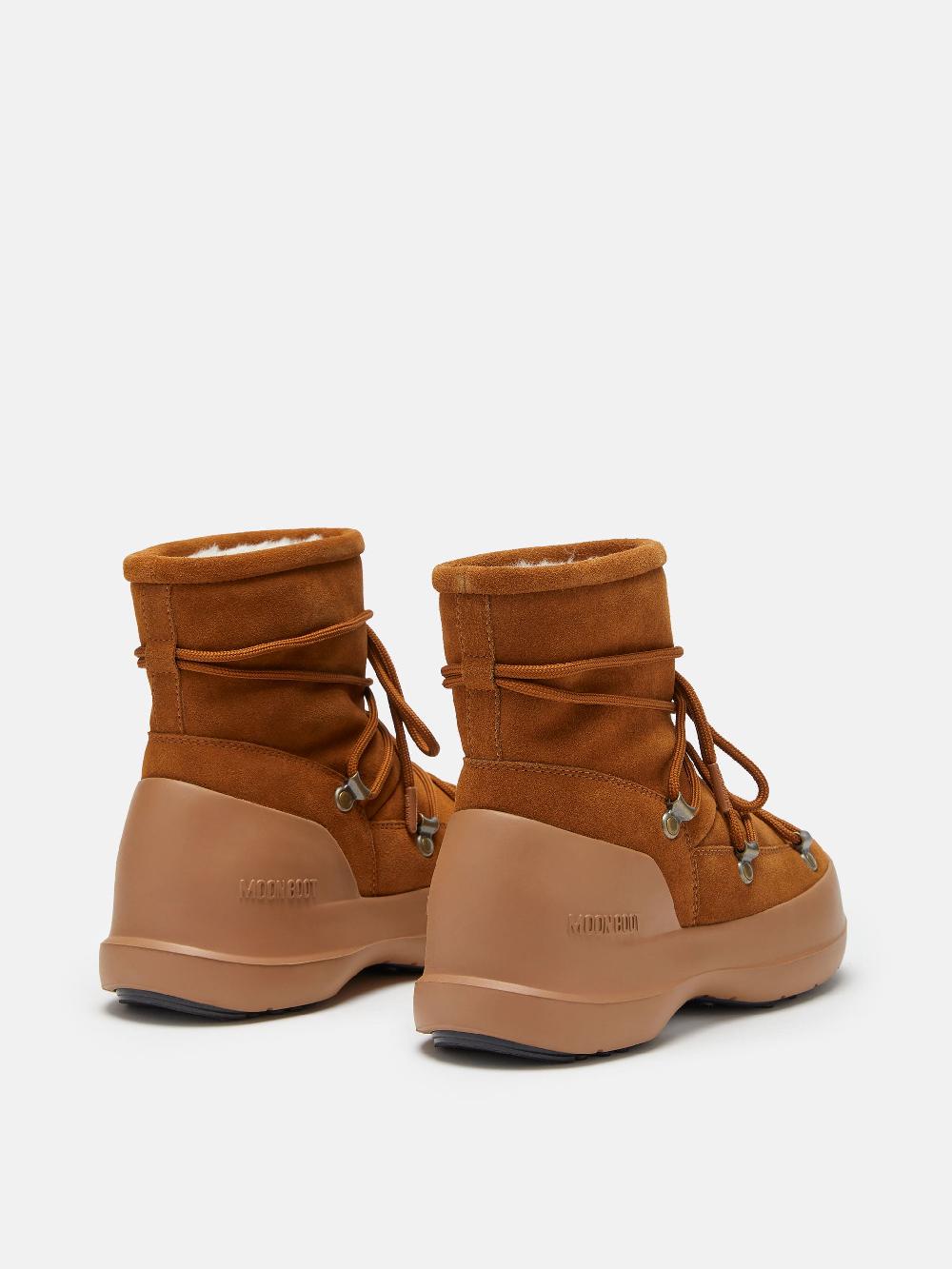 Moon Boot STIVALE LUNA COGNAC IN PELLE SCAMOSCIATA 2025