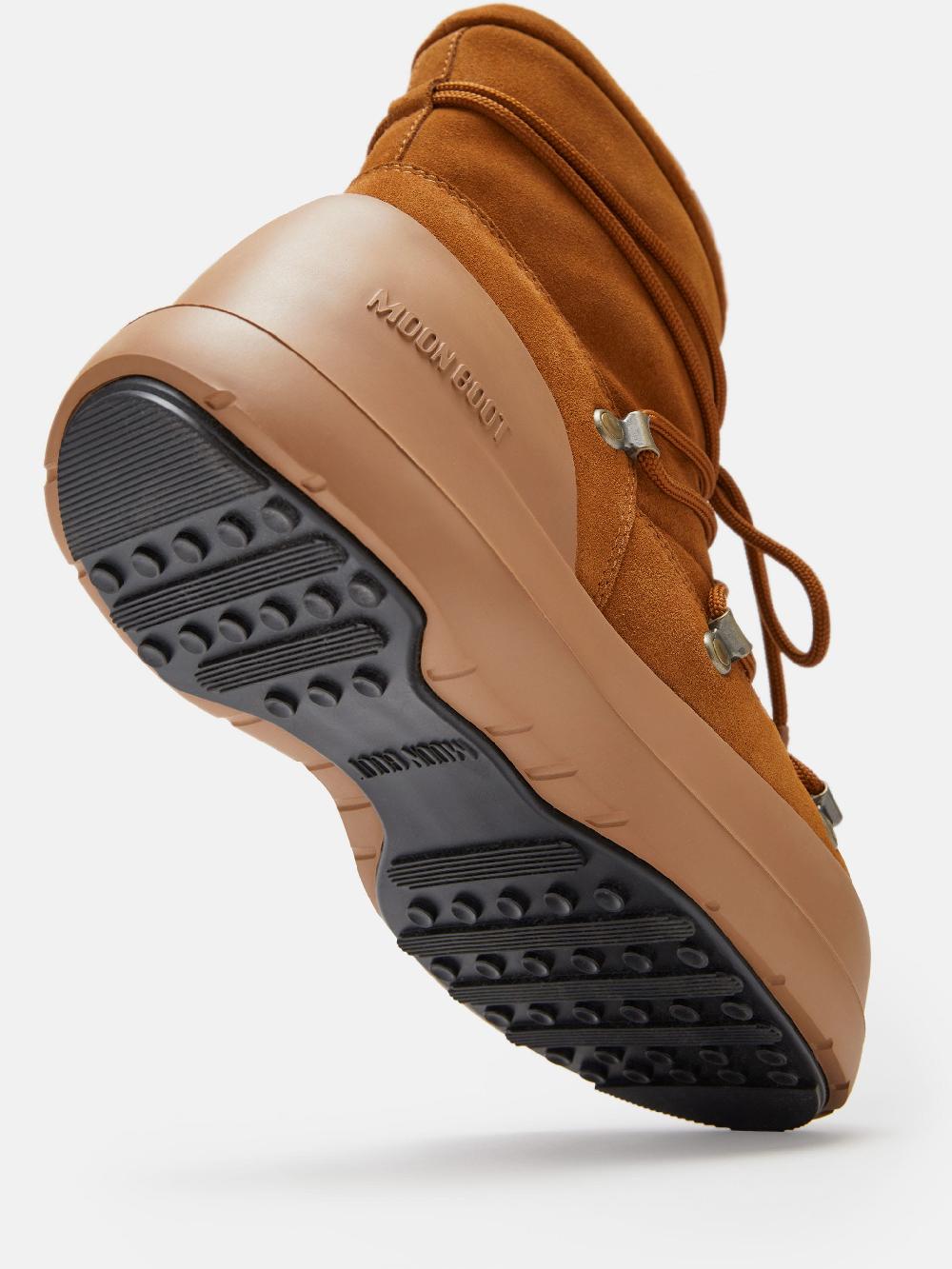 Moon Boot STIVALE LUNA COGNAC IN PELLE SCAMOSCIATA 2025