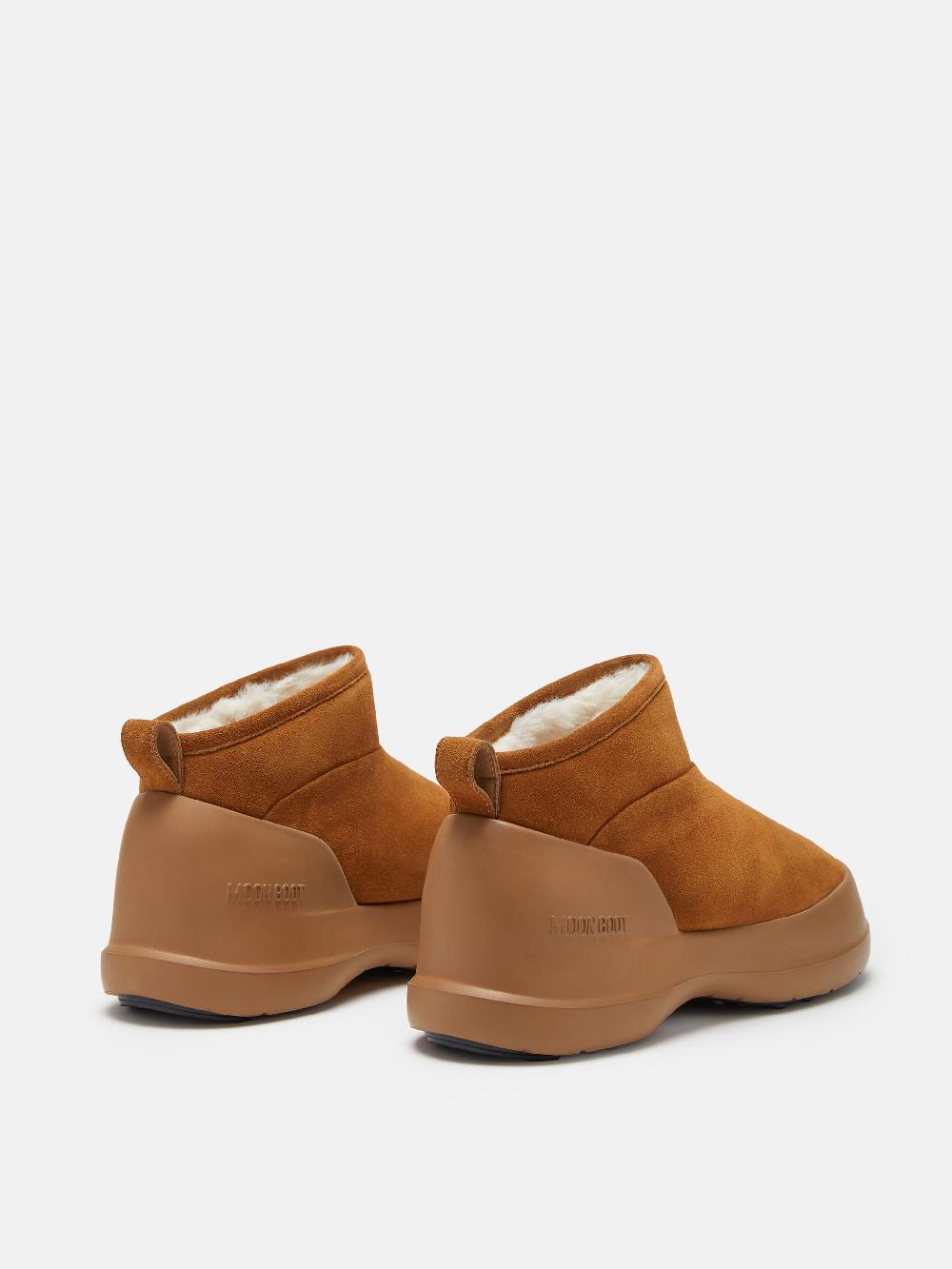 Moon Boot STIVALE LUNA LOW COGNAC IN PELLE SCAMOSCIATA 2025
