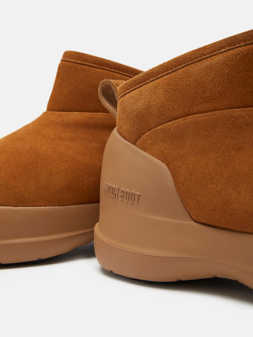 Moon Boot STIVALE LUNA LOW COGNAC IN PELLE SCAMOSCIATA 2025
