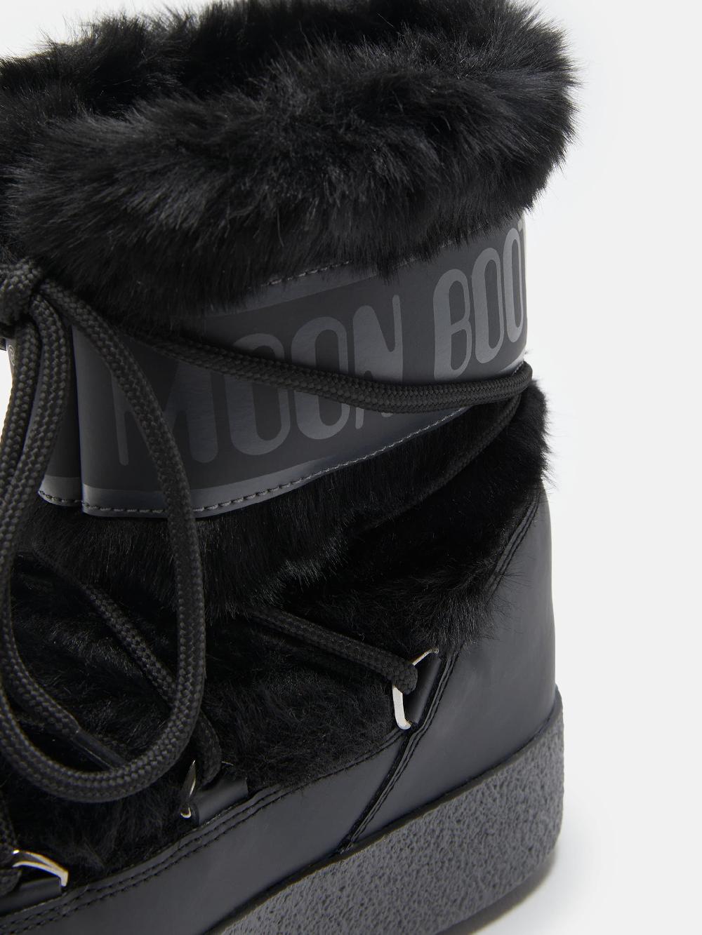 Moon Boot LTRACK LOW FAUX FUR NERO Vendita