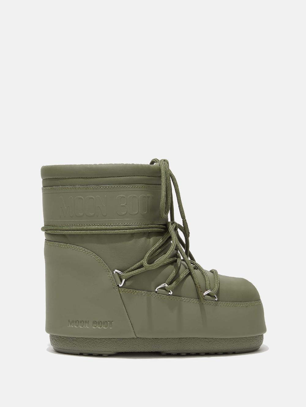 Moon Boot ICON LOW KAKI IN GOMMA