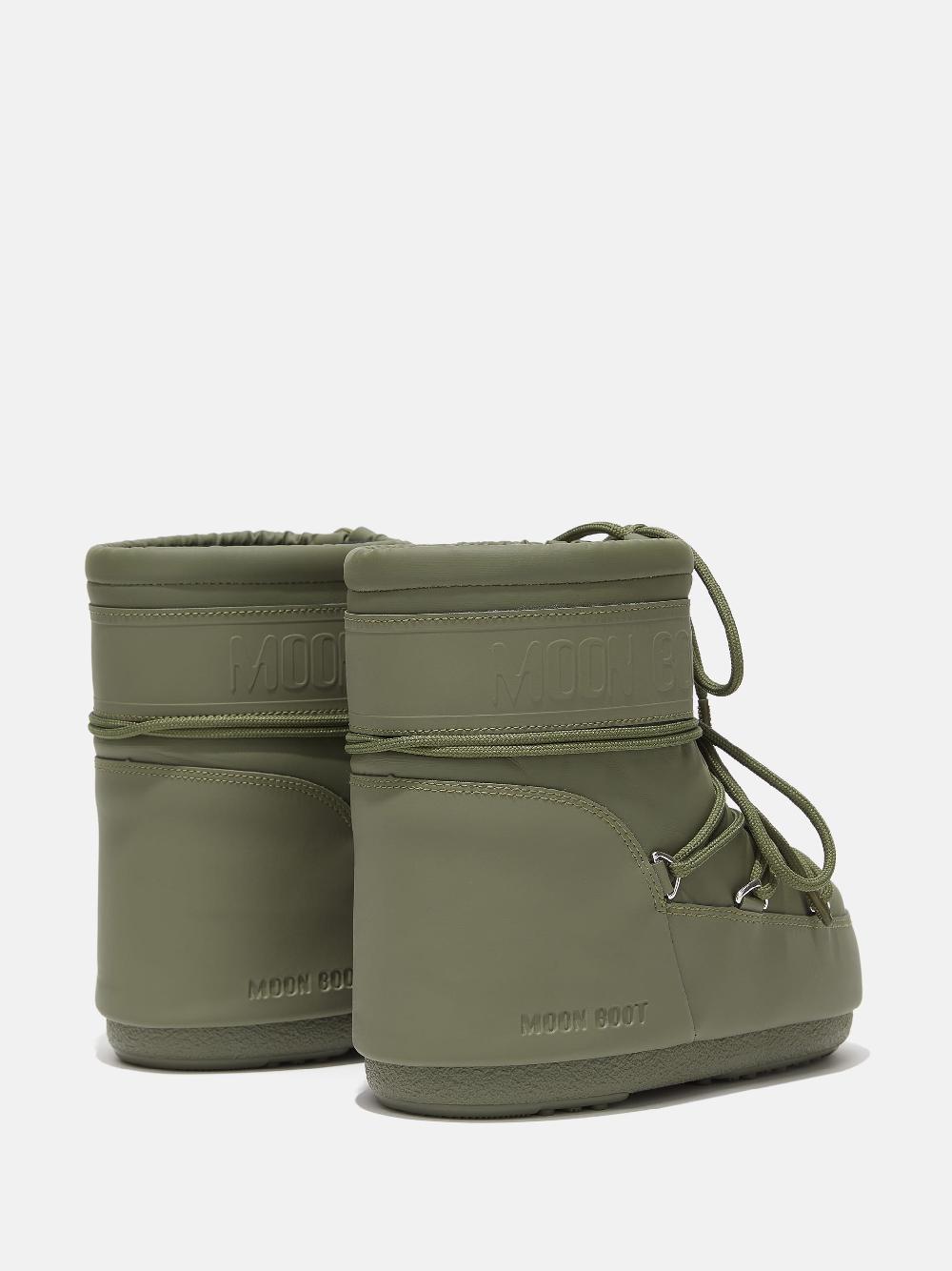 Moon Boot ICON LOW KAKI IN GOMMA Spedizione Gratuita