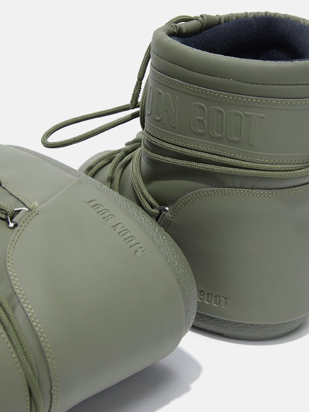 Moon Boot ICON LOW KAKI IN GOMMA Spedizione Gratuita