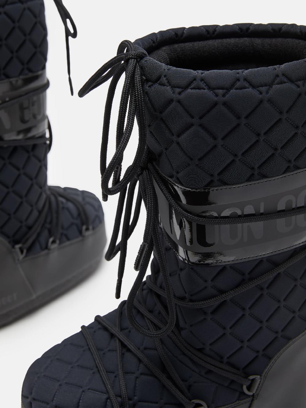 Moon Boot ICON QUILT NERO Pezzi Unici