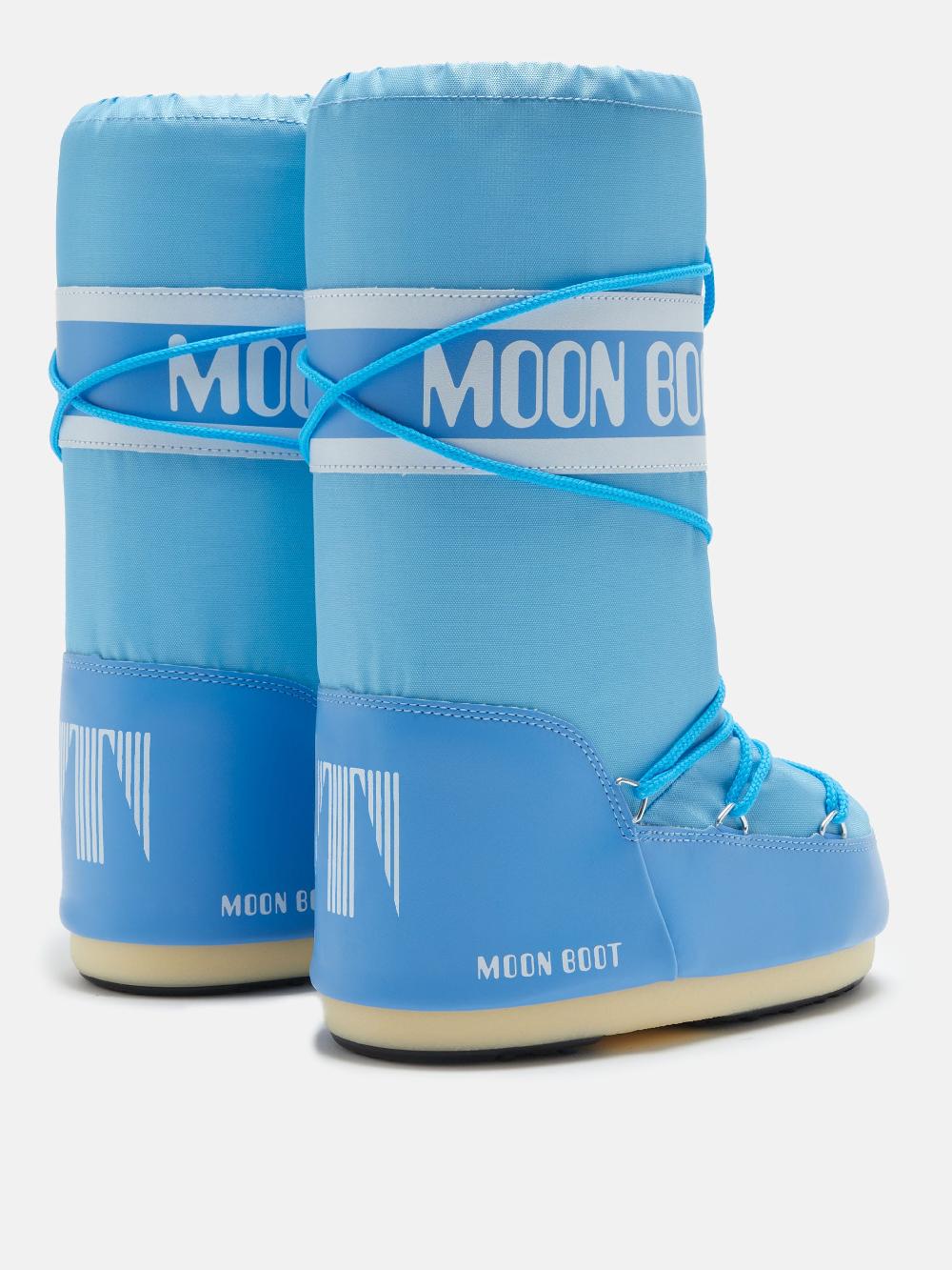 Moon Boot ICON NYLON AZZURRO Consegna Veloce