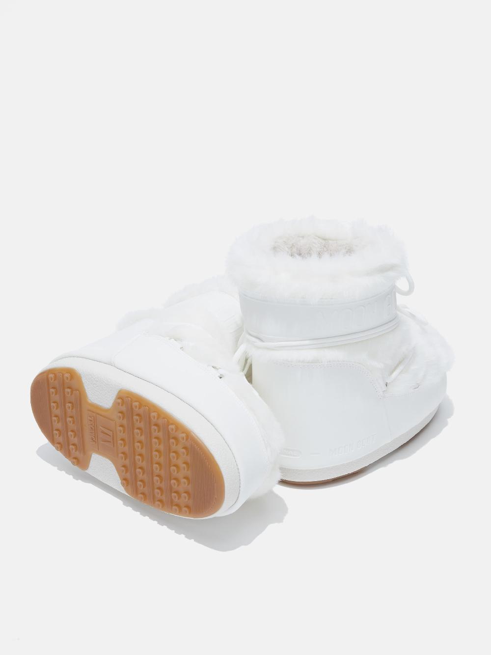 Moon Boot ICON LOW BIANCO IN ECOPELLICCIA Promozione Limitata